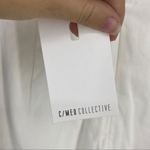 C/MEO Collective white button pencil skirt NWT - Picture 9 of 10